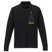 Names Of Jesus Christian Faith Christmas Tree Performance Long Sleeve Polo