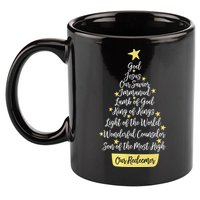 Names Of Jesus Christian Faith Christmas Tree 11oz C Handle Ceramic Mug