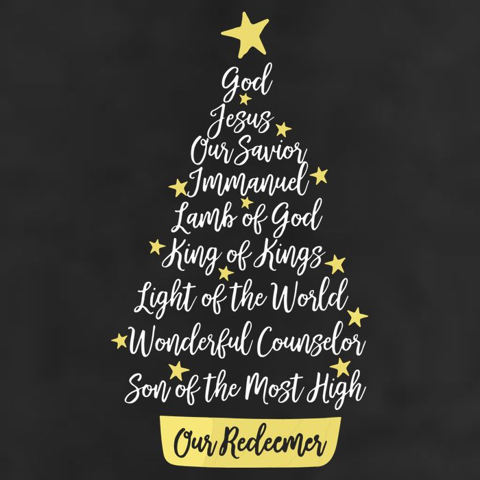 Names Of Jesus Christian Faith Christmas Tree 11oz C Handle Ceramic Mug