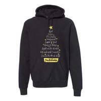 Names Of Jesus Christian Faith Christmas Tree Premium Hoodie