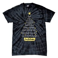 Names Of Jesus Christian Faith Christmas Tree Tie-Dye T-Shirt