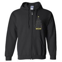 Names Of Jesus Christian Faith Christmas Tree Full Zip Hoodie