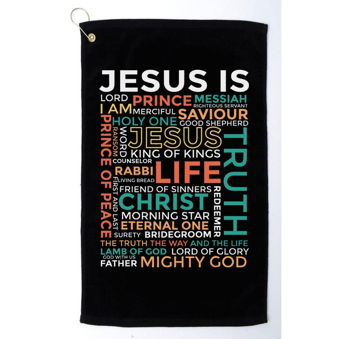 Names Of Jesus Jesus Is Christian Golf Towel