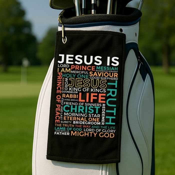 Names Of Jesus Jesus Is Christian Golf Towel