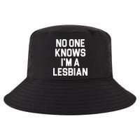 No One Knows I'm A Lesbian Cool Comfort Performance Bucket Hat