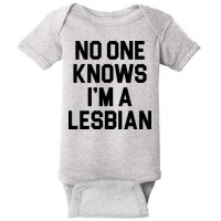 No One Knows I'm A Lesbian Baby Bodysuit