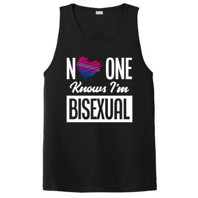 No One Knows I'm Bisexual Bi Pride Bisexual Gift PosiCharge Competitor Tank