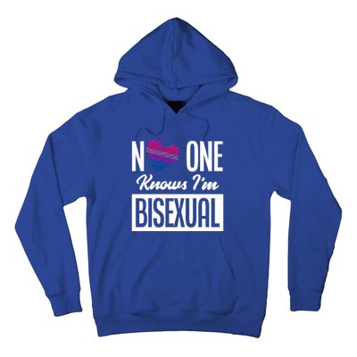 No One Knows I'm Bisexual Bi Pride Bisexual Gift Hoodie