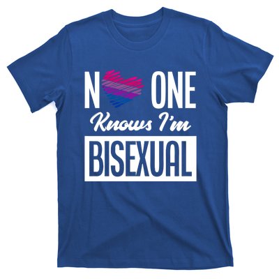 No One Knows I'm Bisexual Bi Pride Bisexual Gift T-Shirt