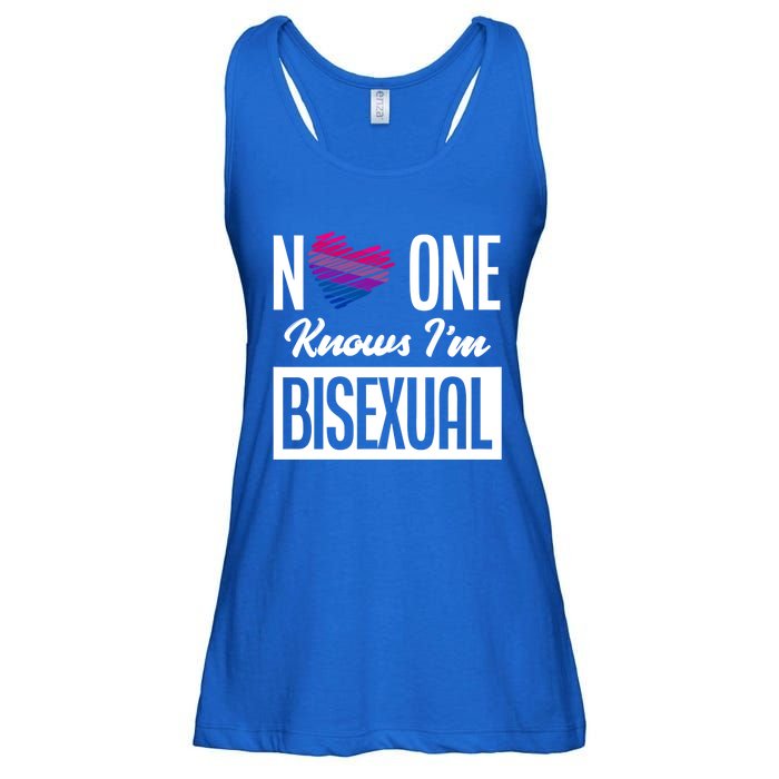 No One Knows I'm Bisexual Bi Pride Bisexual Gift Ladies Essential Flowy Tank