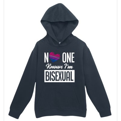 No One Knows I'm Bisexual Bi Pride Bisexual Gift Urban Pullover Hoodie