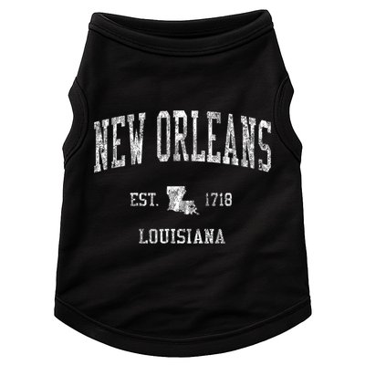 New Orleans Louisiana La Vintage Sports Design Doggie Tank