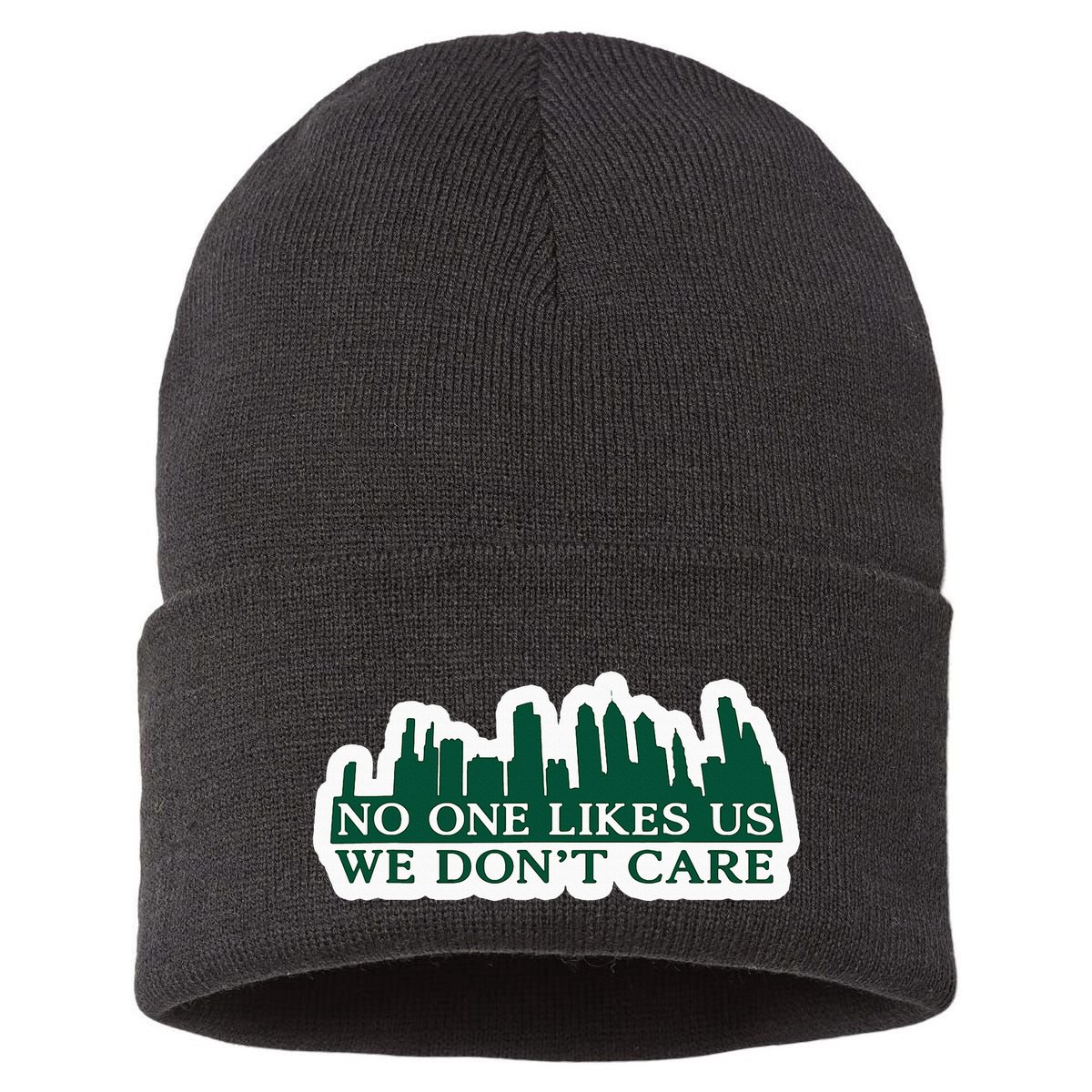 No One Likes Us We DonT Care Design Sustainable Knit Beanie