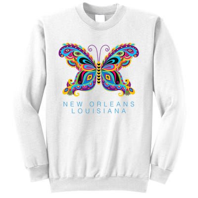 New Orleans Louisiana Souvenir Butterfly Graphic Sweatshirt