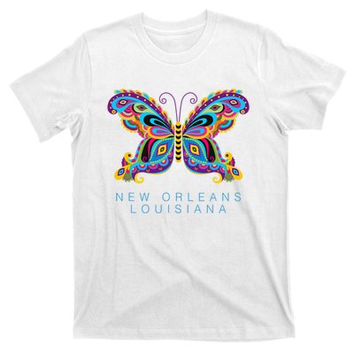 New Orleans Louisiana Souvenir Butterfly Graphic T-Shirt