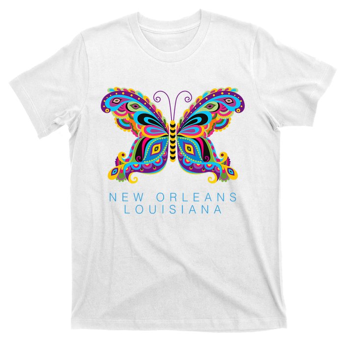 New Orleans Louisiana Souvenir Butterfly Graphic T-Shirt