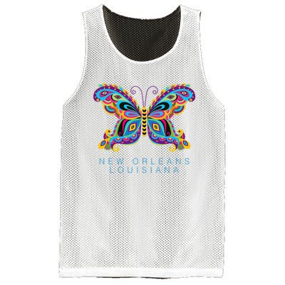 New Orleans Louisiana Souvenir Butterfly Graphic Mesh Reversible Basketball Jersey Tank