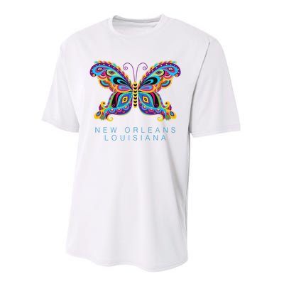 New Orleans Louisiana Souvenir Butterfly Graphic Performance Sprint T-Shirt