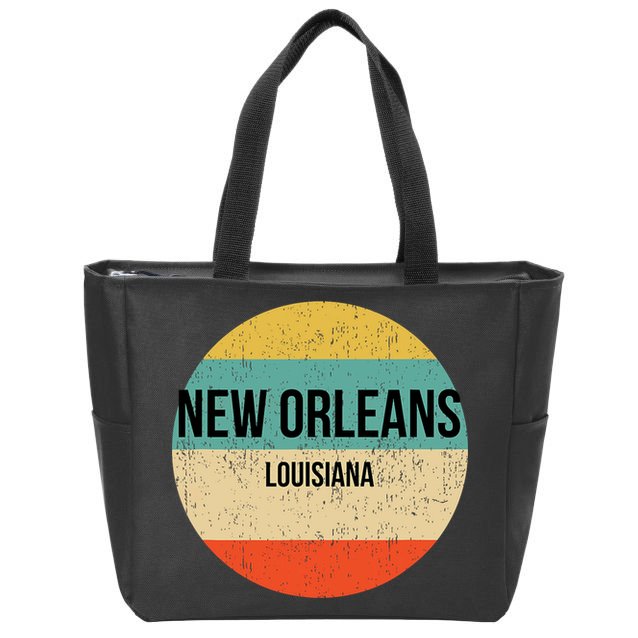 New Orleans Louisiana New Orleans Zip Tote Bag