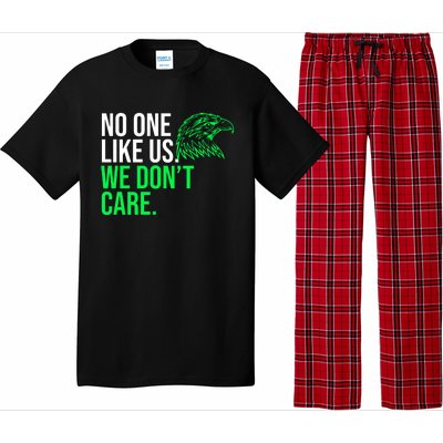 No One Likes Us We DonT Care Football Fan Pajama Set