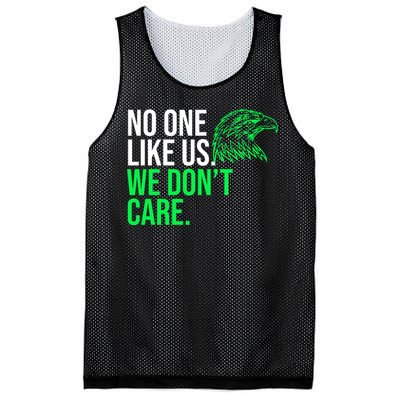 No One Likes Us We DonT Care Football Fan Mesh Reversible Basketball Jersey Tank