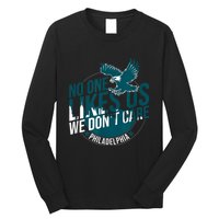 No One Likes Us We Don't Care Vintage Philly Bird Gang Funny Long Sleeve Shirt