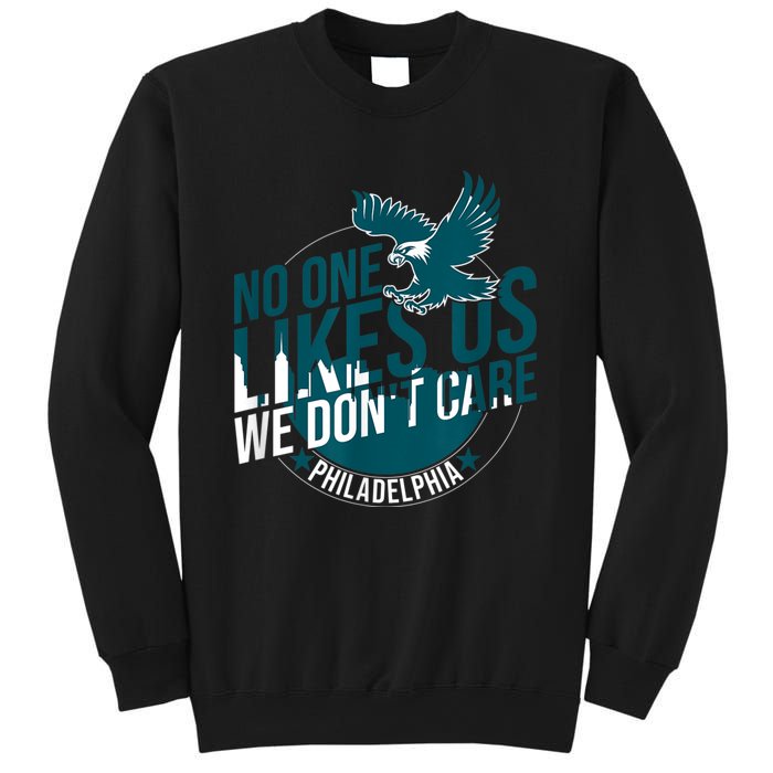 No One Likes Us We Don't Care Vintage Philly Bird Gang Funny Sweatshirt