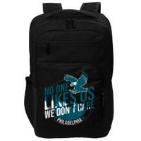 No One Likes Us We Don't Care Vintage Philly Bird Gang Funny Impact Tech Backpack