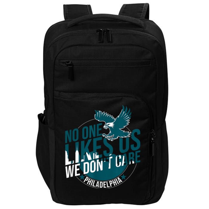 No One Likes Us We Don't Care Vintage Philly Bird Gang Funny Impact Tech Backpack