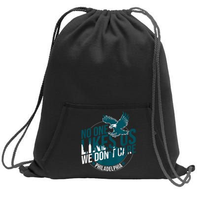 No One Likes Us We Don't Care Vintage Philly Bird Gang Funny Sweatshirt Cinch Pack Bag