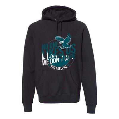 No One Likes Us We Don't Care Vintage Philly Bird Gang Funny Premium Hoodie