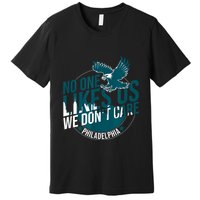 No One Likes Us We Don't Care Vintage Philly Bird Gang Funny Premium T-Shirt