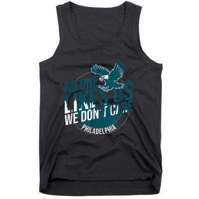 No One Likes Us We Don't Care Vintage Philly Bird Gang Funny Tank Top