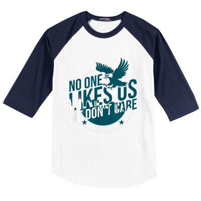 No One Likes Us We Don't Care Vintage Philly Bird Gang Funny Baseball Sleeve Shirt