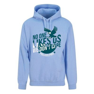 No One Likes Us We Don't Care Vintage Philly Bird Gang Funny Unisex Surf Hoodie