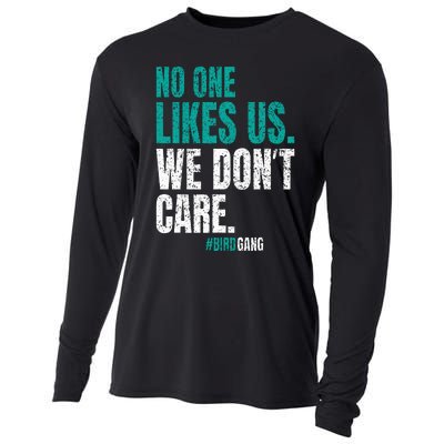 No One Likes Us We Don't Care Motivational Philly Vintage Cooling Performance Long Sleeve Crew