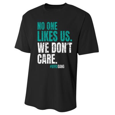 No One Likes Us We Don't Care Motivational Philly Vintage Performance Sprint T-Shirt