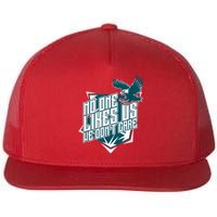 No One Likes Us We Don't Care Vintage Philly No One Likes Us We Don't Care Flat Bill Trucker Hat