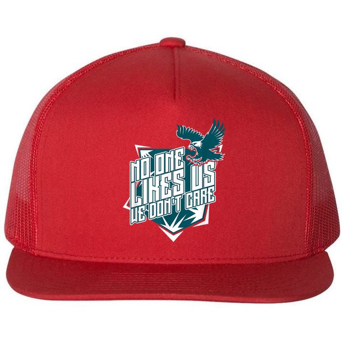 No One Likes Us We Don't Care Vintage Philly No One Likes Us We Don't Care Flat Bill Trucker Hat