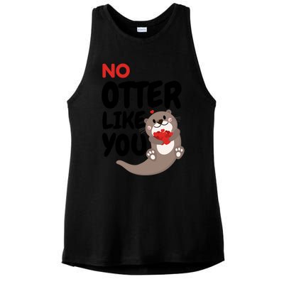 No Otter Like You Funny Otter Phrase Sweet Otter Gift Ladies PosiCharge Tri-Blend Wicking Tank