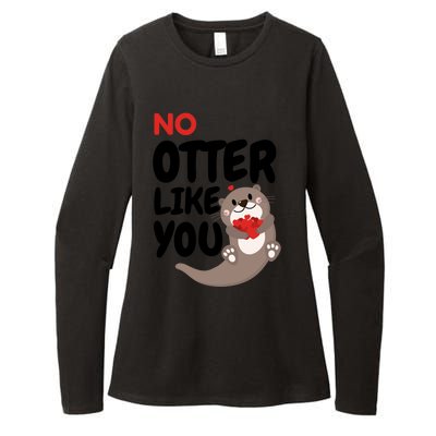 No Otter Like You Funny Otter Phrase Sweet Otter Gift Womens CVC Long Sleeve Shirt