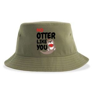 No Otter Like You Funny Otter Phrase Sweet Otter Gift Sustainable Bucket Hat