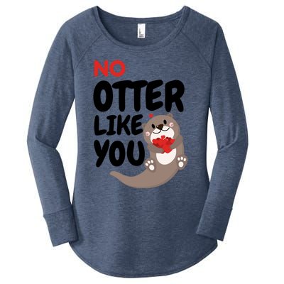 No Otter Like You Funny Otter Phrase Sweet Otter Gift Women's Perfect Tri Tunic Long Sleeve Shirt