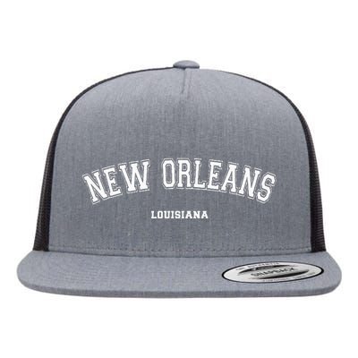 New Orleans Louisiana Flat Bill Trucker Hat