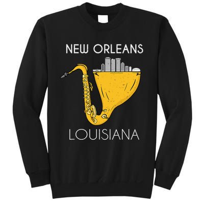 New Orleans Louisiana Jazz Music Player Saxophone Sweatshirt