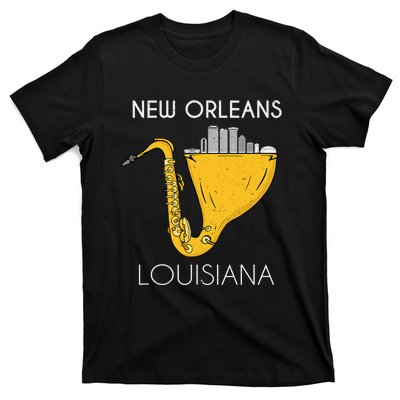 New Orleans Louisiana Jazz Music Player Saxophone T-Shirt