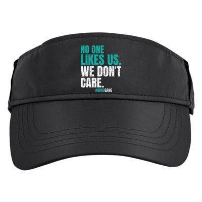 No One Likes Us We Don't Care Philly Vintage Adult Drive Performance Visor