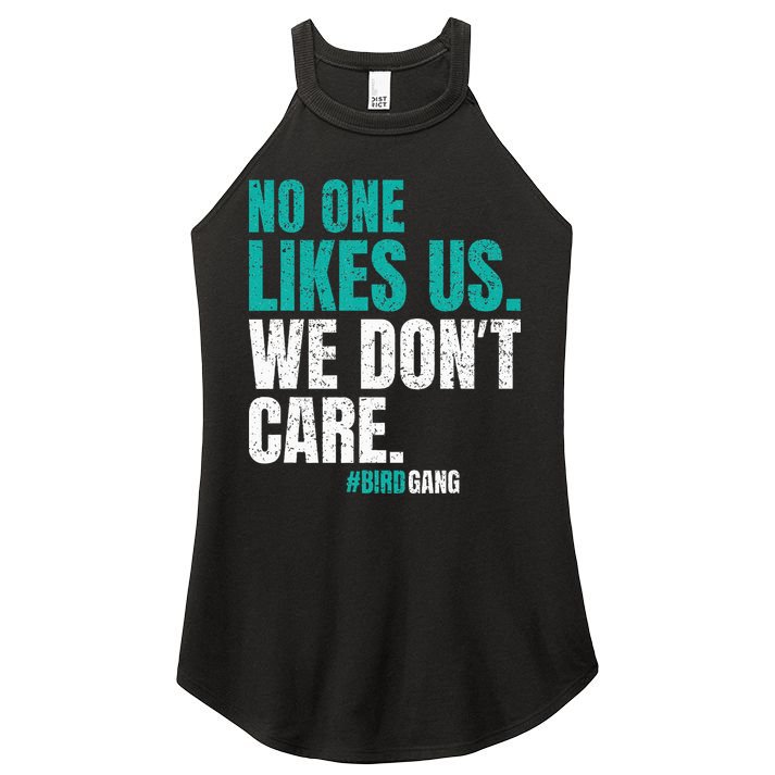 No One Likes Us We Don't Care Philly Vintage Women's Perfect Tri Rocker Tank
