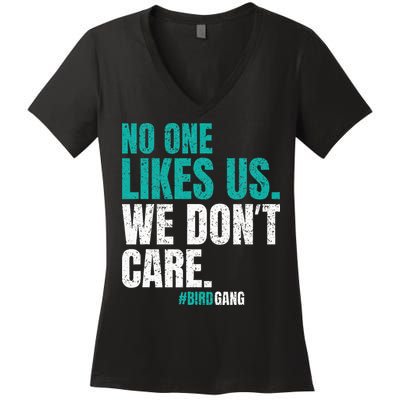 No One Likes Us We Don't Care Philly Vintage Women's V-Neck T-Shirt