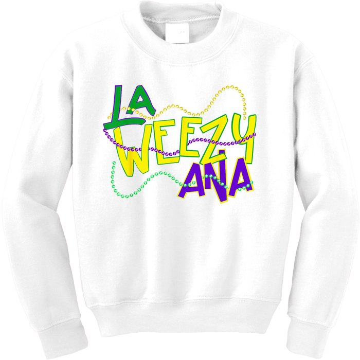 New Orleans La Weezy Anna Kids Sweatshirt